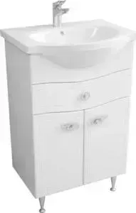 Тумба с раковиной Меркана с Кастилия 60 белая (1-275-000-SN60, 131211S0011B0)