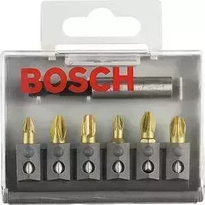 Набор бит BOSCH х25мм PH/PZ + держатель 6шт Extra Hart (2.607.001.942)