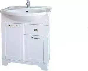 Тумба с раковиной Dreja с Antia 65 2 дверки, 1 ящик, капучино (99.0401, 641310)
