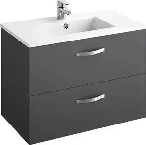 Тумба с раковиной JACOB DELAFON с Ola 79,7x45x56 см, серый антрацит (EB391RU-N14, EXT112-00)