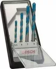 Набор сверл универсальных BOSCH 5.5-8.0мм 4шт Multi Construction (2.607.010.522)