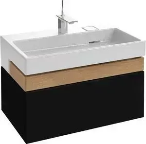 Тумба с раковиной JACOB DELAFON с Terrace 100x48x38 см, черный лак (EB1187-274, EXC112-00)