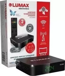 Ресивер цифровой Lumax Тюнер DVB-T2 DV-2104HD