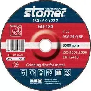 Диск зачистной STOMER 180х22.2х6.0мм (GD-180)