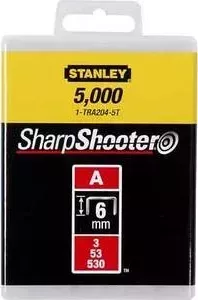 Скобы для степлера STANLEY 12мм тип А 1000шт (1-TRA208T)