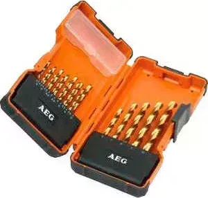 Набор сверл по металлу AEG 2.0-10.0мм 19шт HSS-G (4932352243)
