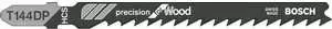 Пилки для лобзика BOSCH 100мм 100шт T144DP Precision for Wood (2.608.633.A42)