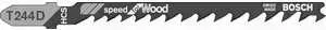 Пилки для лобзика BOSCH 100мм 5шт T244D Speed for Wood (2.608.630.058)