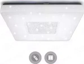 Управляемый светодиодный светильник Estares QUADRON SIYANIE 60W S-550-SHINY/CRISTAL-220V-IP44