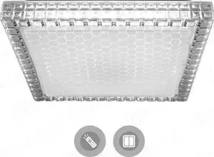 Управляемый светодиодный светильник Estares AKRILIKA SOTA 55W S-400-CLEAR/SHINY-220-IP44