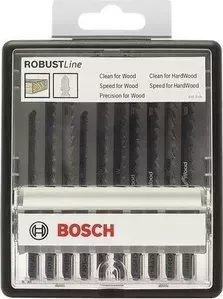 Набор пилок для лобзика BOSCH 10шт Robust Line Wood Expert (2.607.010.540)