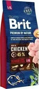 Сухой корм Brit Premium by Nature Senior L+XL Hight in Chicken с курицей для пожилых собак крупных и гигантских пород 15кг (526482)