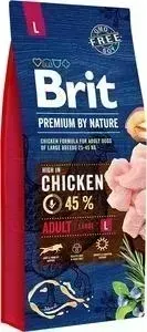 Сухой корм Brit Premium by Nature Adult L Hight in Chicken с курицей для взрослых собак крупных пород 15кг (526468)