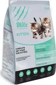 Сухой корм BLITZ Superior Nutrition Kitten с индейкой для котят, беременных и ящих кошек 2кг