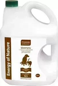 Шампунь Pchelodar Professional Energy of Natural укрепляющий с пергой и кератином для для животных 5л