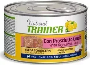 Консервы Trainer Natural Small Toy Adult with Dry-Cured Ham с сыровяленой ветчиной для взрослых собак мелких и миниатюрных пород 150г