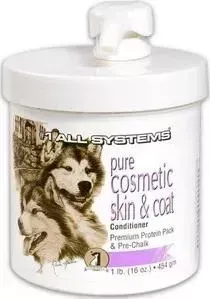 Крем-основа 1 All Systems Pure Cosmetic Skin Coat Conditioner Premium Protein Pack Pre-Chalk под пудру для кожи и шерсти собак 454мл