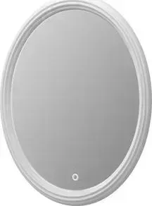 Зеркало 1Marka Aima Pearl 70 с подсветкой и подогревом, белое (4604613323448)