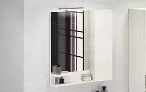 Зеркальный шкаф Comforty Верона 75 дуб белый (4137100)