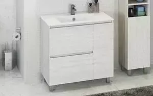 Тумба с раковиной Comforty с Верона 90 дуб белый (4137059)