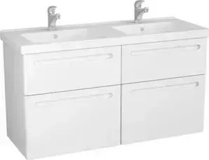 Тумба с раковиной OWL 1975 с Otalia 125x47 см, белый лак (OW04.08.00, 641938)