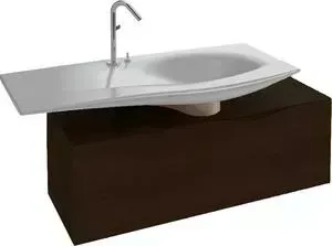 Тумба с раковиной JACOB DELAFON с Stillness 121.1x45x40 см, натуральный темный дуб (EB2001-P7, E1292-00)