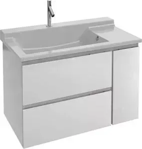 Тумба с раковиной JACOB DELAFON с Soprano 76x53,5x63,4 см, белый (EB1330-N18, EXL112-00)
