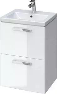 Тумба с раковиной CERSANIT с Melar 50 белая (B-SU-MEL-CM50, S-UM-COM50/1-w)