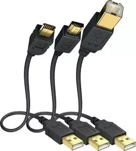 Кабель Inakustik межблочный Premium High Speed USB Micro 2.0, 3 m, 01070043