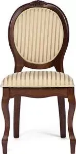 Стул TetChair Fiona 2 (FN-SC2 ) дерево гевея, tobacco, ткань бежевая полоска TX-1B