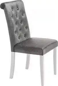 Стул Woodville Amelia white/fabric grey