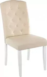Стул Woodville Menson white/fabric cream