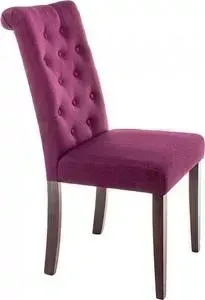 Стул Woodville Amelia dark walnut/fabric purple