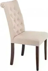 Стул Woodville Amelia dark walnut/fabric cream