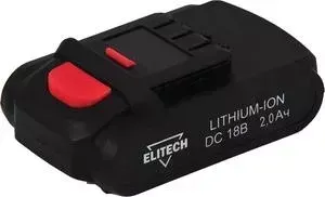 Аккумулятор ELITECH 18В, 2,0Ач Li-ion, для ДА 18СЛК (1820.067600)