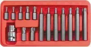 Набор бит FIT 15шт Torx (57835)