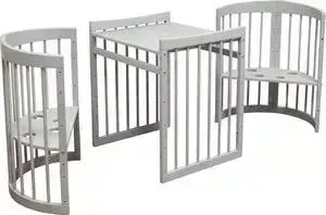 Кроватка детская Vikalex трансформер 8 в 1 Паулина С-322, серый С-322-53