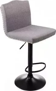Стул барный Woodville Crown grey fabric