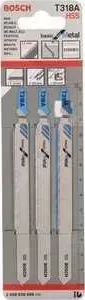 Пилки для лобзика BOSCH 100мм 3шт T318A Basic for Metal (2.608.638.698)