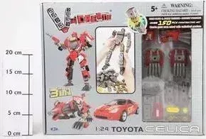 Робот - трансформер Happy Well - 3в1 BOX 1:24 Toyota Celica 150 дет арт 54010