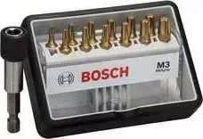 Набор бит BOSCH х25мм 12шт Max Grip + держатель Robust Line (2.607.002.579)