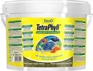 Корм Tetra Phyll Flakes Complete Food for Herbivorous Fish хлопья для всех видов растительноядных рыб 10л (769915)