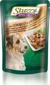 Пауч Stuzzy и Dog Speciality with Rabbit Vegetables кусочки в соусе с кроликом и овощами для собак 100г (131.2571)
