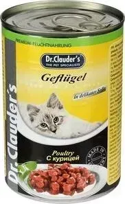 Консервы Dr.Clauder&amp;#039;s Dr.Clauder&s Poultry in Delicate Sauce с курицей кусочки в соусе для кошек 415г