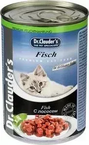 Консервы Dr.Clauder&amp;#039;s Dr.Clauder&s Fish in Delicate Sauce с лососем кусочки в соусе для кошек 415г
