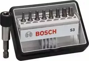 Набор бит BOSCH х25мм TX 8шт + держатель Extra Hart Robust Line (2.607.002.562)