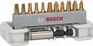 Набор бит BOSCH х25мм PH/PZ/TX/SL 12шт + держатель (2.608.522.133)