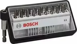 Набор бит BOSCH х25мм PH/PZ/TX 18шт + держатель Extra Hart Robust Line (2.607.002.567)