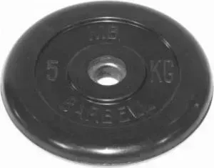 Диск обрезиненный Barbell 31 мм 5 кг