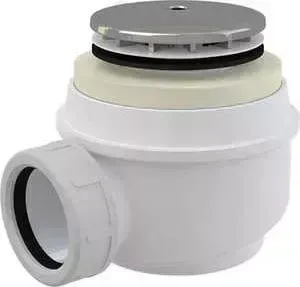 Сифон для душевого поддона AlcaPlast D50 заниженный, хром (A471CRPR.50)